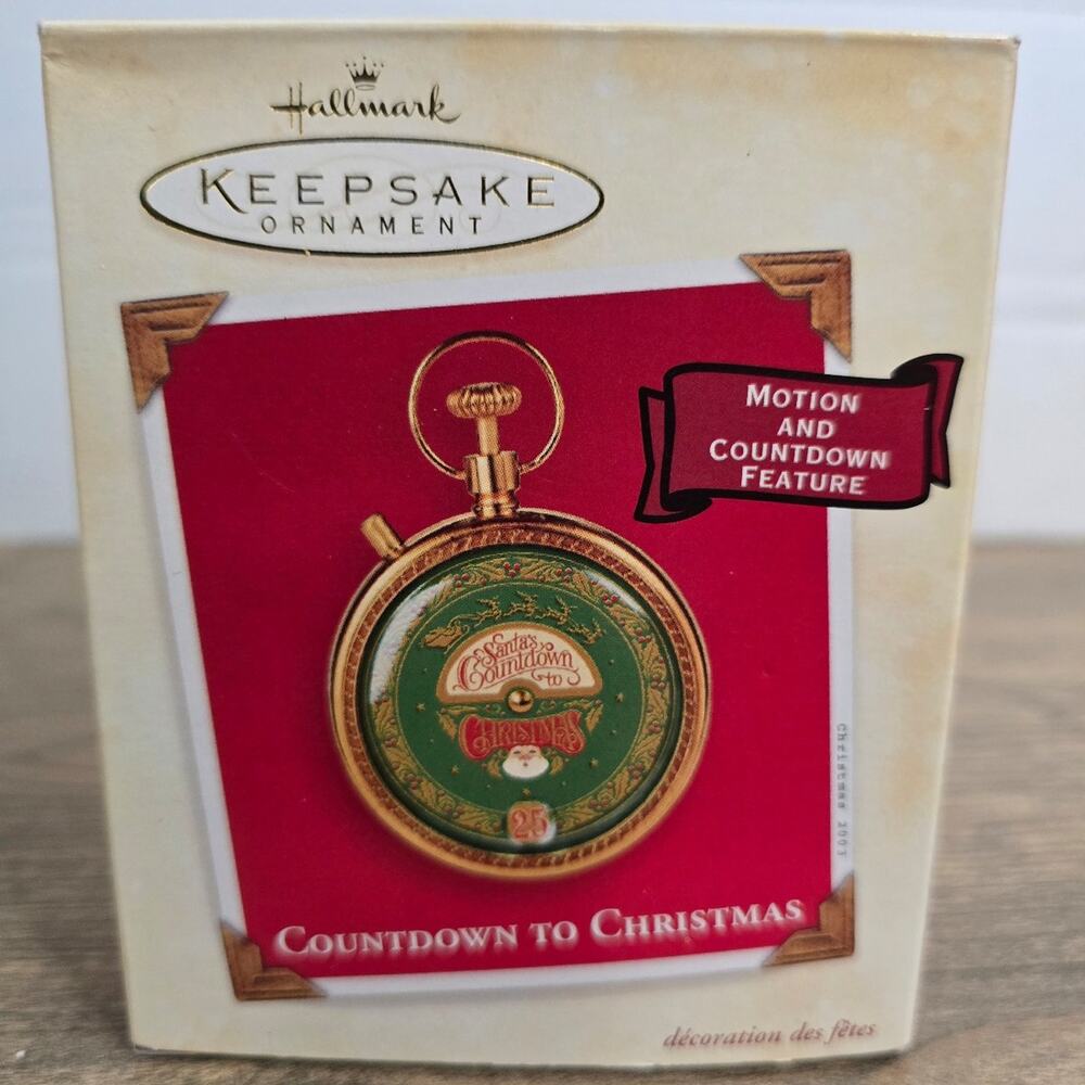 Hallmark Keepsake Ornament Countdown to Christmas Motion Countdown 2003